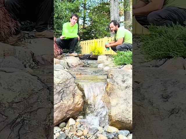 Building a NEW Backyard Waterfall! 🌊 PT 5! 😍🔥