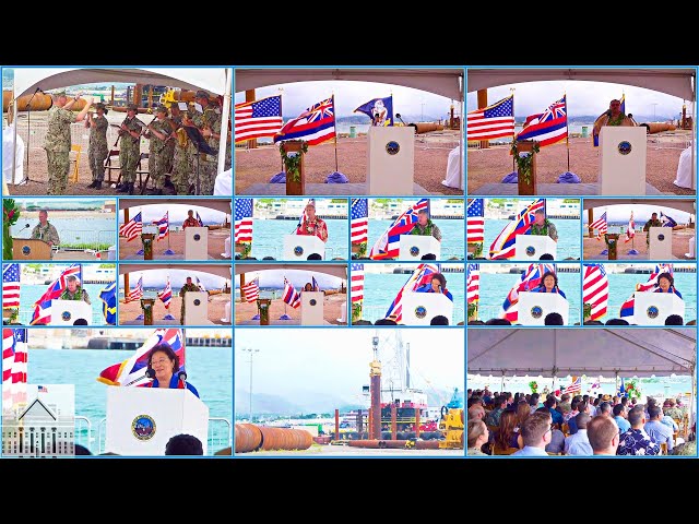 The Pearl Harbor Naval Shipyard (PHNSY) Dry Dock 5 Anchoring Ceremony