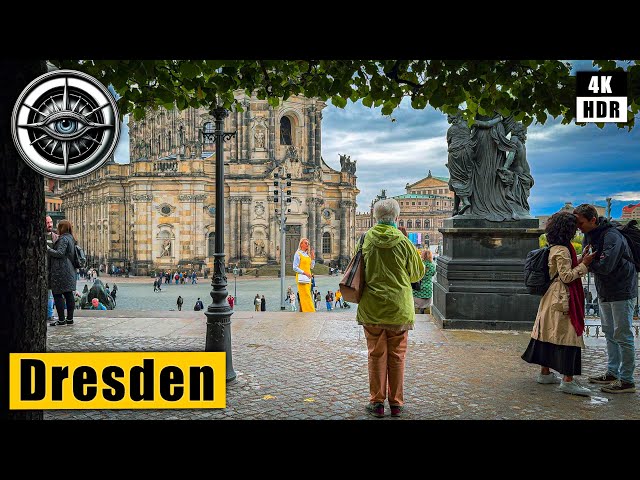 Dresden Autumn Walking Tour 🇩🇪 Germany 4K HDR ASMR