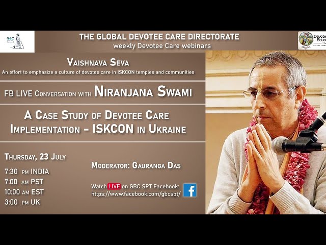 A case study of devotee care implementation-ISKCON Ukraine with HH Niranjana Swami