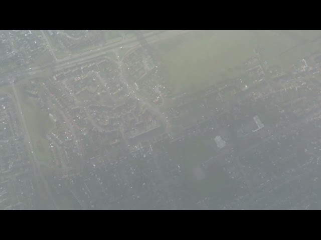 DJI Mini 3 Pro descending to land from 2000 metres through the clouds