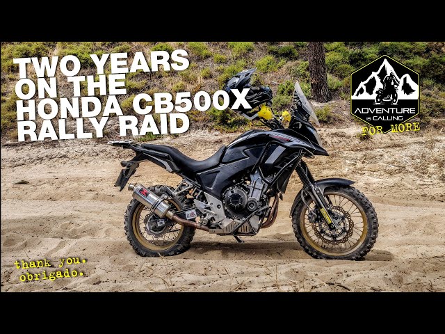 Two years on the Honda CB500X Rally Raid. Thanks for everything!