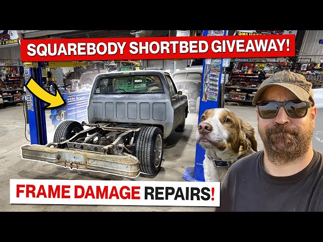 I'm Giving Away My LS Swapped Squarebody Shortbed! But Not Before We Upgrade Exhaust and Cooling!