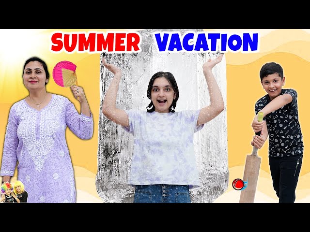 SUMMER VACATION | Types of people in summers | Garmi ke din | Aayu and Pihu Show