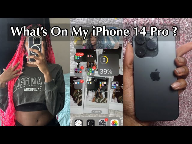 What’s On My iPhone 14 Pro ? iOS 16 *NEW* + APP RECOMMENDATIONS SPACE BLACK