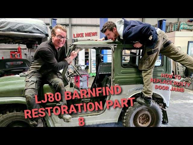 Suzuki LJ80 Restoration Part 8 - Welding Inner Door Jamb and Starting the Door Bottoms