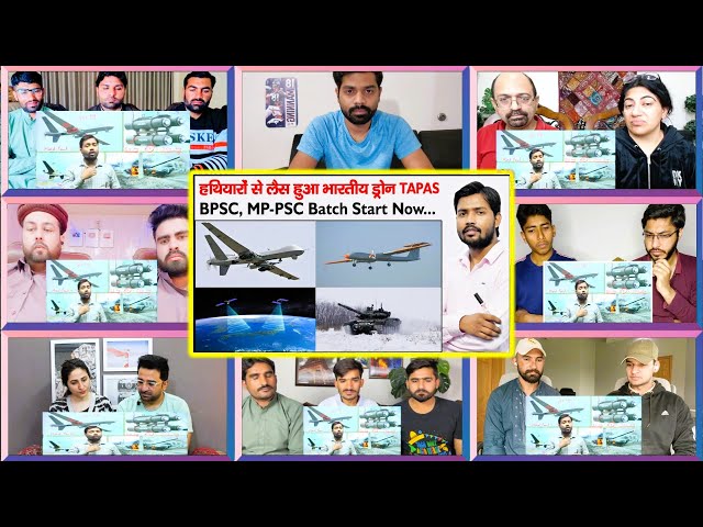 TAPAS Drone | Rustom 2 Drone | DRDO Drone | Khan Sir | Mix Reaction