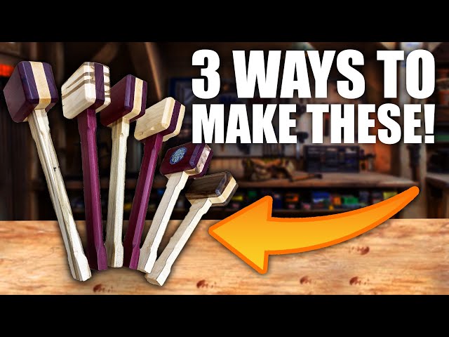 3 Ways To Make BEAUTIFUL Wooden Mallets | EASY DIY