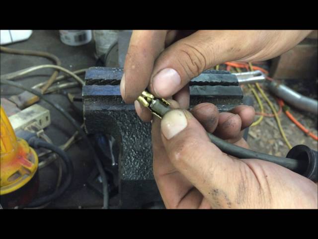 how to crimp or repair spark plug wires DIY do it yourself