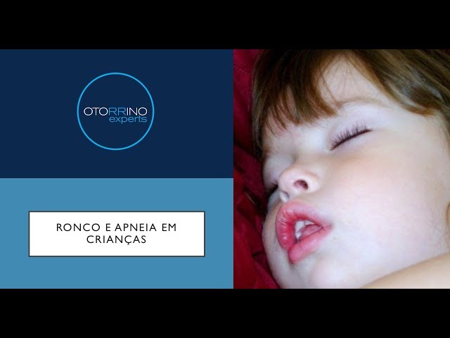 Criança roncando? Cuidado, existem consequências