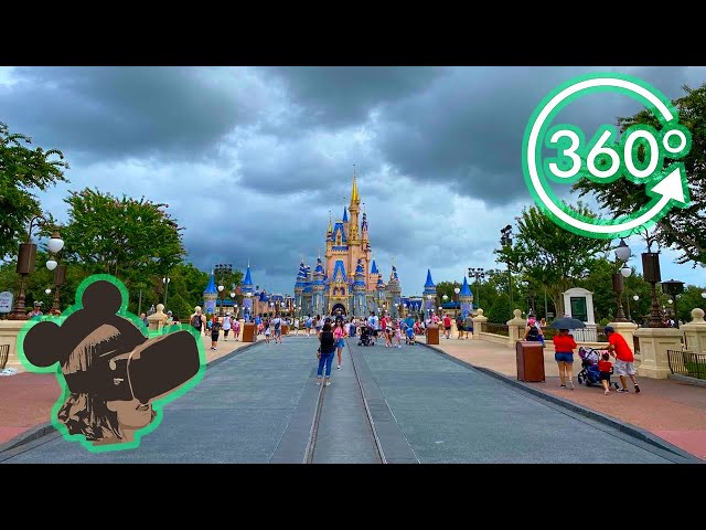 360º View Around Magic Kingdom on Stormy Day