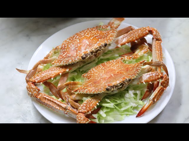 Crab Cooking with English Subtitle طريقة طهي السلطعون 🦀