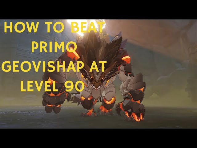 How to Beat Primo Geovishap in Genshin Impact NO COMMENTARY (Turn on Closed Captioning for tips)