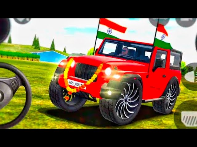 Dollar (Song) Modified 😈 Mahindra Green Thar | Indian Cars Simulator 3D | Car Game 3D@TharStunt555