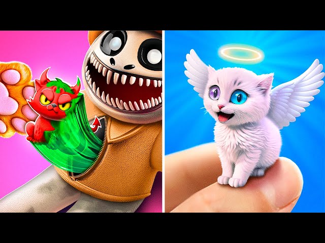 Angel Vs Devil Cat Story 👼🏻😈 *Gadgets And Crafts From Heaven And Hell*