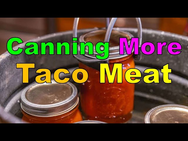 No. 407 – Canning More Beef Taco Meat