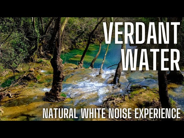 Verdant Water | Natural White Noise Waterfall Experience | Sleep Study Focus