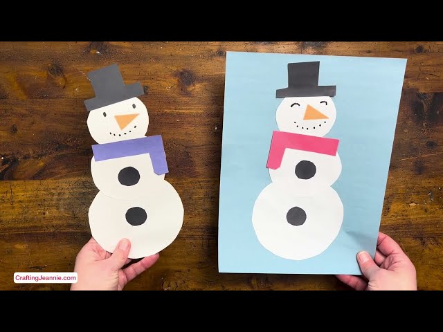 Snowman Craft - Free Template