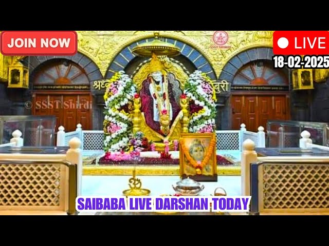 🔴Sai Baba Live Darshan Today || 18- February 2025 || Tuesday || Saibaba || Shirdilive ©️SSST