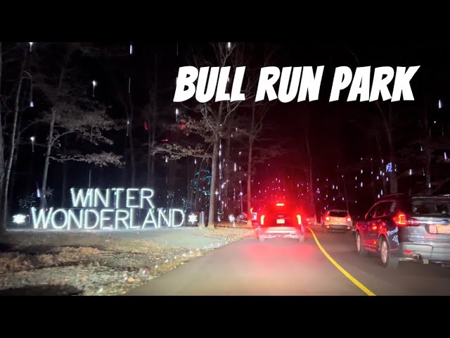 Driving around Bull Run Park, Christmas Festival of Lights