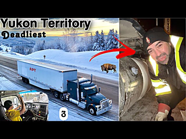 Dukhi kar diya Truck driver ko | Solo Trucking in Yukon Territory in Snow | 689