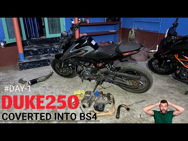 Duke250 Bs6 Converted Into Bs4 // Day-1 // Bad News //Dumka Jharkhand #sam390