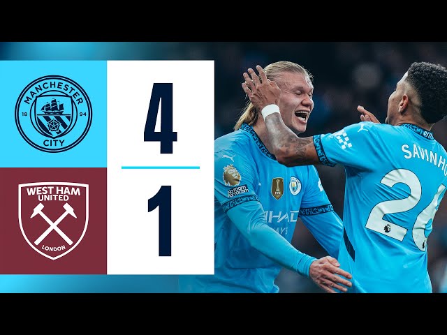 HIGHLIGHTS | MAN CITY 4 - 1 WEST HAM | City Overpower West Ham to Usher in 2025 in Winning Style