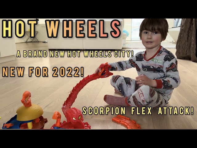 HOT WHEELS SCORPION FLEX ATTACK!  A BRAND NEW HOT WHEELS CITY!!  NEW FOR 2022!