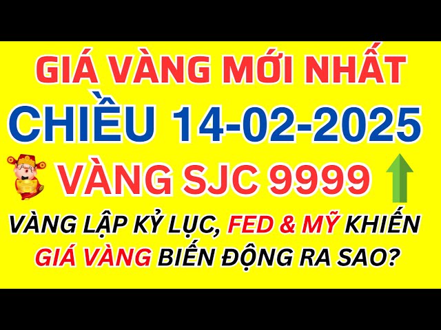 Giá Vàng Hôm Nay 14/02/2025: Tăng Kỷ Lục! Nên Mua Vào Hay Bán Ra? Dự Báo Sốc 🔥