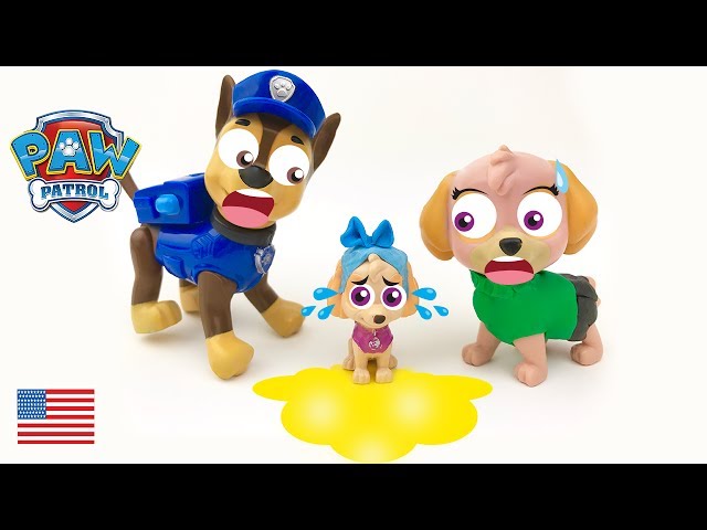 Baby Paw Patrol Chase and Skye Potty Training the Puppies Full Episode English Surprise Spiderman