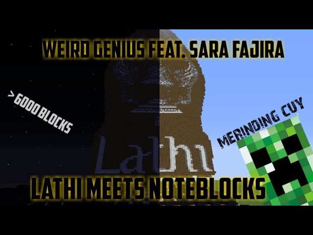 "Lathi" meets Minecraft's Noteblocks | Cover noteblocks Minecraft