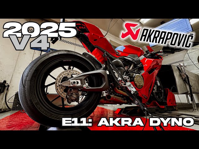 216WHP!! Episode 11: 2025 Ducati Panigale V4 Dyno Tuning with Akrapovic