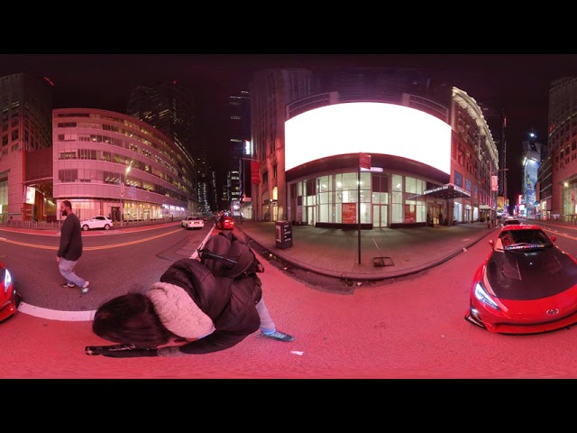 New York 360 - Night Shooting some cool cars at Timesquare