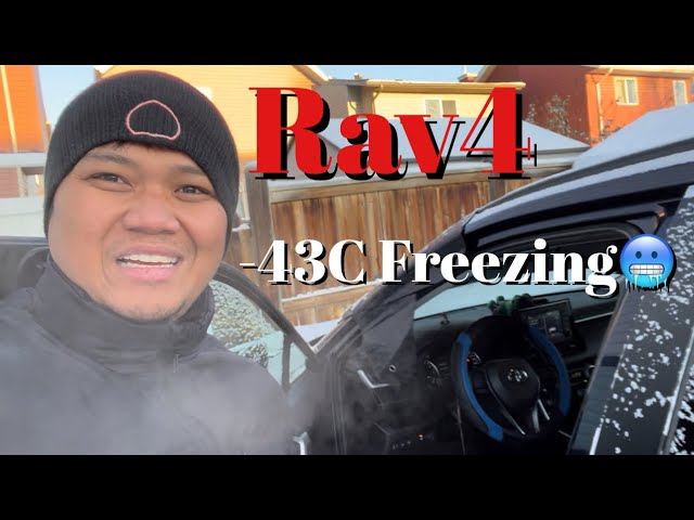 Toyota Rav4 In Extreme Cold Weather -43C | Calgary, Canada | December 19, 2022