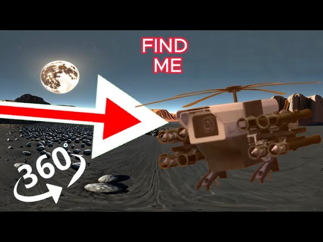 FIND  Skibidi Toilet. Camera Attack Helicopter -  looking for a challenge 360° VR video