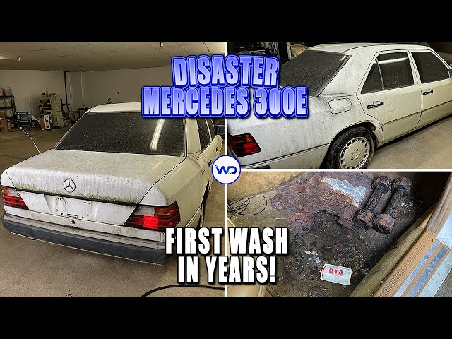 Disaster Barnyard Find | Extremely Dirty Mercedes | First Wash In Years | Car Detailing Restoration