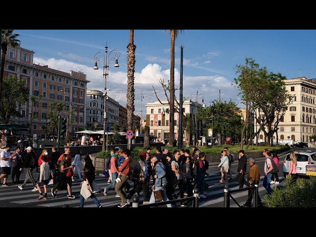 Rome Virtual Tour. Walk along the Leonine Walls  [MULTI CC] ITALY - Slow TV - 4K HDR