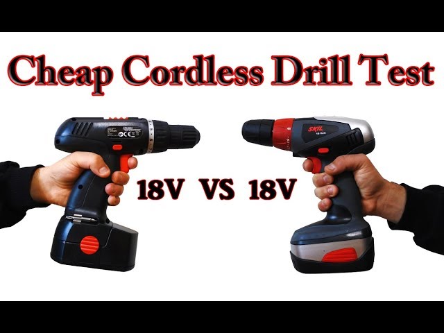 Budget/Cheap Cordless Drill (Skil 18V Vs Budget 18V)