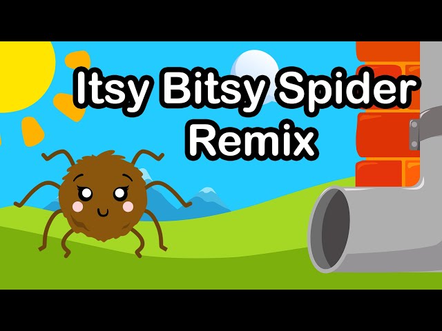 ITSY BITSY SPIDER REMIX | Dance & Action Kids Song | Nursery Rhymes🕷️🌧️