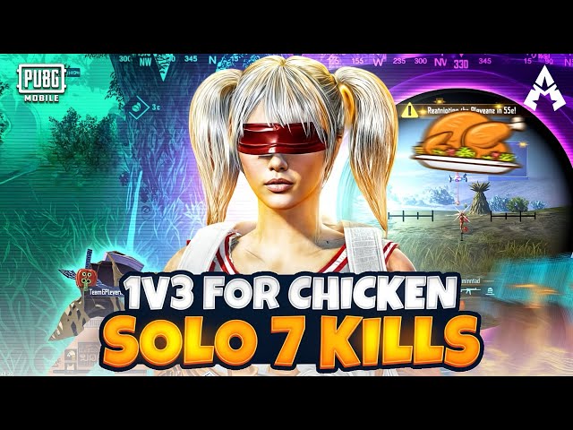 1v3 FOR CHICKEN DINNER • SOLO 7 KILLS