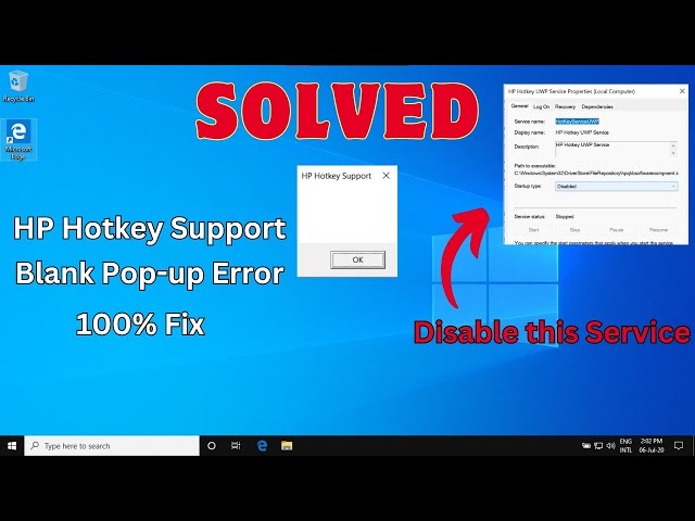 How to solve HP Hotkey Support Blank pop-up error while Brightness 🔅 || @NegiTechnology #hpelitebook