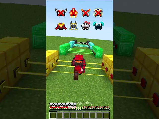 Minecraft Laser Damage vs Different Armors🤯(Sigma Boy) #shorts #minecraft