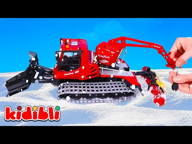 Snowy Roads and Snow Plows for Kids! ❄️🚗 Fun and Educational Winter Vehicle Adventures | Kidibli