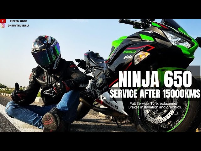 Ninja 650 Service and Upgrade after 15,000km | Itna mota Kharcha hoga socha nahi tha | #ninja650