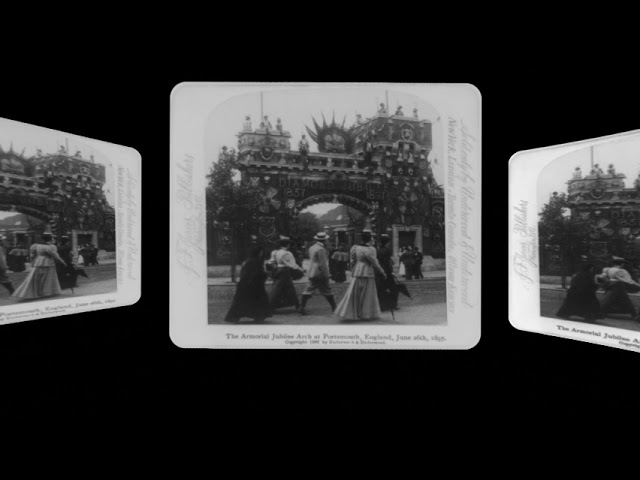 Armorial Jubilee Arch, Portsmouth England, June 26 1897 (silent, still image)