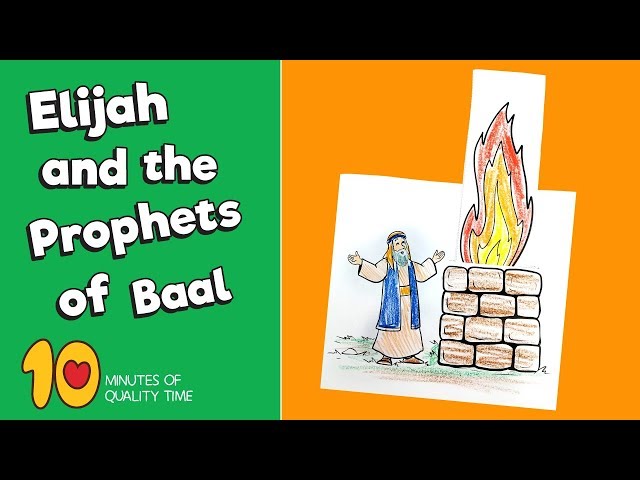 Elijah And The Prophets Of Baal Craft   Bible Activities for Kids