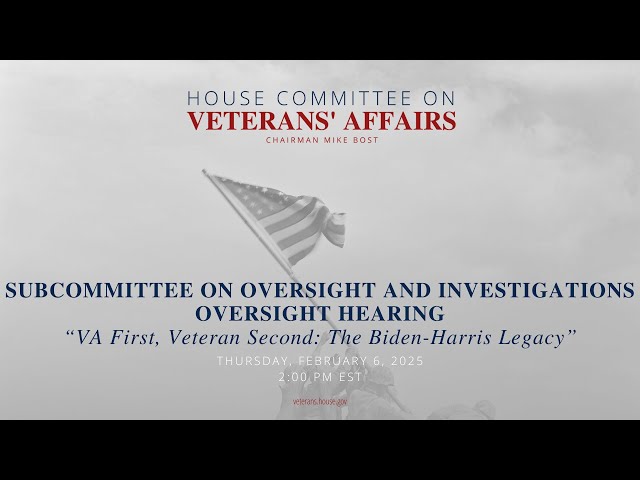 Subcommittee on Oversight and Investigations Oversight Hearing