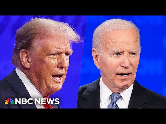 Watch the first 2024 presidential debate between Biden and Trump