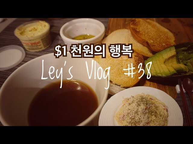 [미국일상 VLOG] 겨울철 필수템 보풀제거기, 크림파스타, 프렌치프레스, 토스트와 아보카도, 알뜰한 저녁한끼❤️, $1의 행복 | 레이🌱