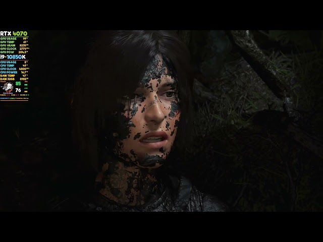 Shadow of the Tomb Raider 2160p vs 1440p RTX 4070 4K VS 2K